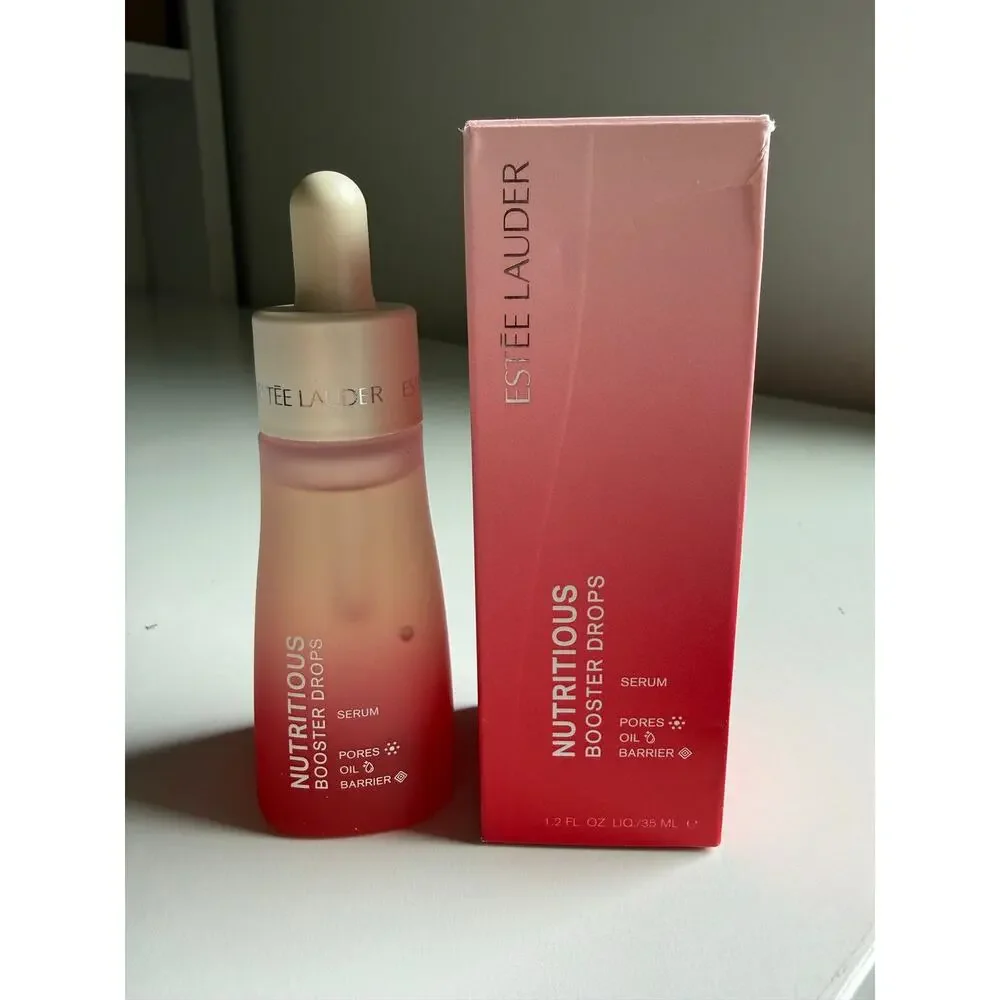 $49 New Estée Lauder Nutritious Booster Drops Serum 1.2 oz Pore Minimizing Serum